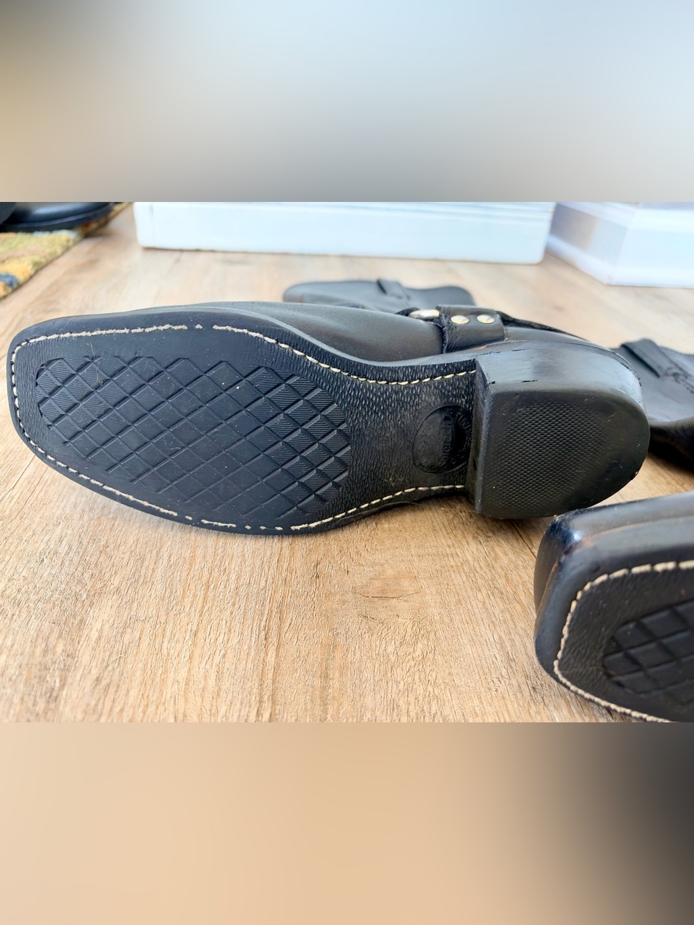 Vintage Frye Harness Boots Resoled 10M - Picture 6 of 12